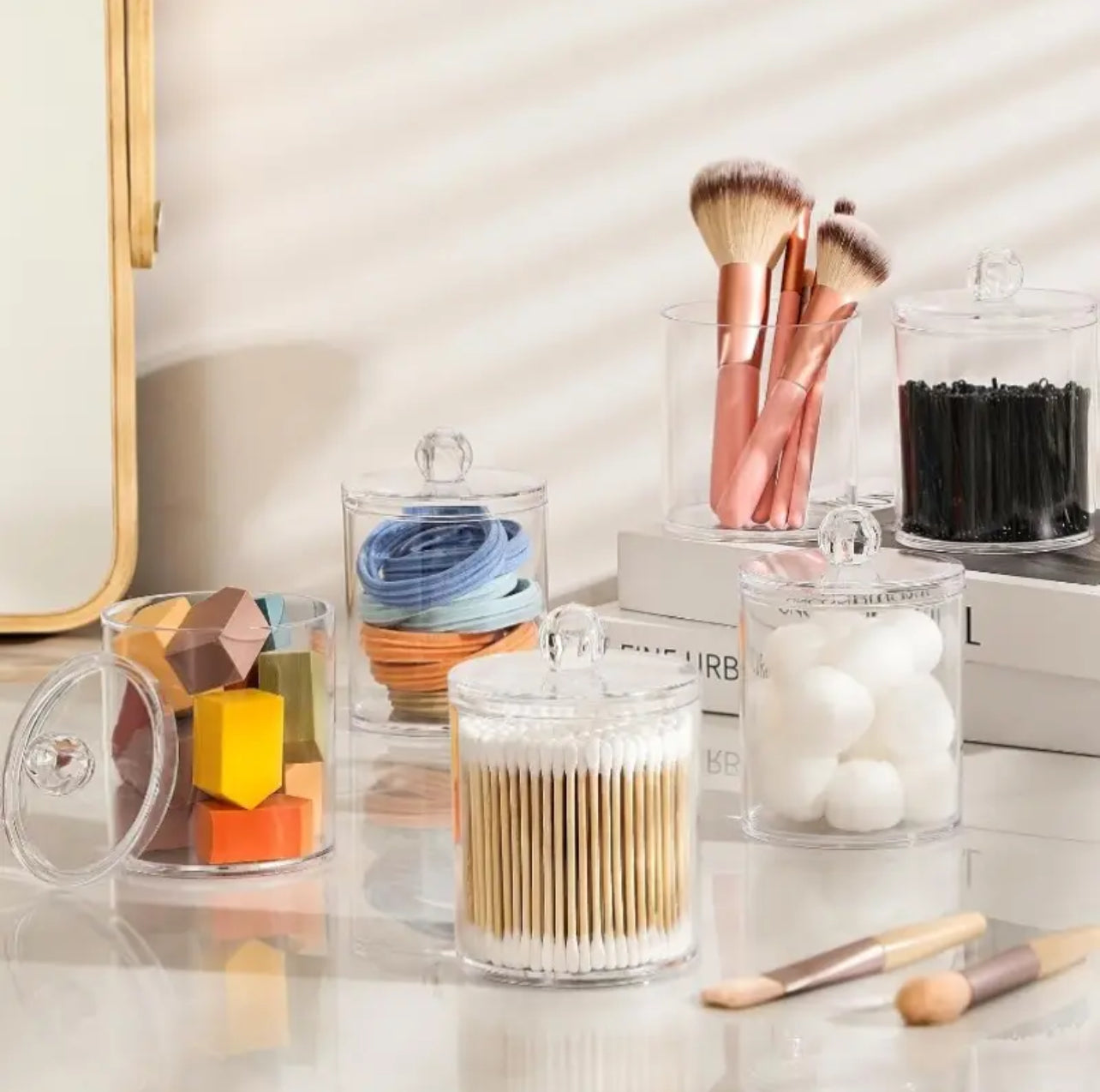 Acrylic Vanity Jar Set