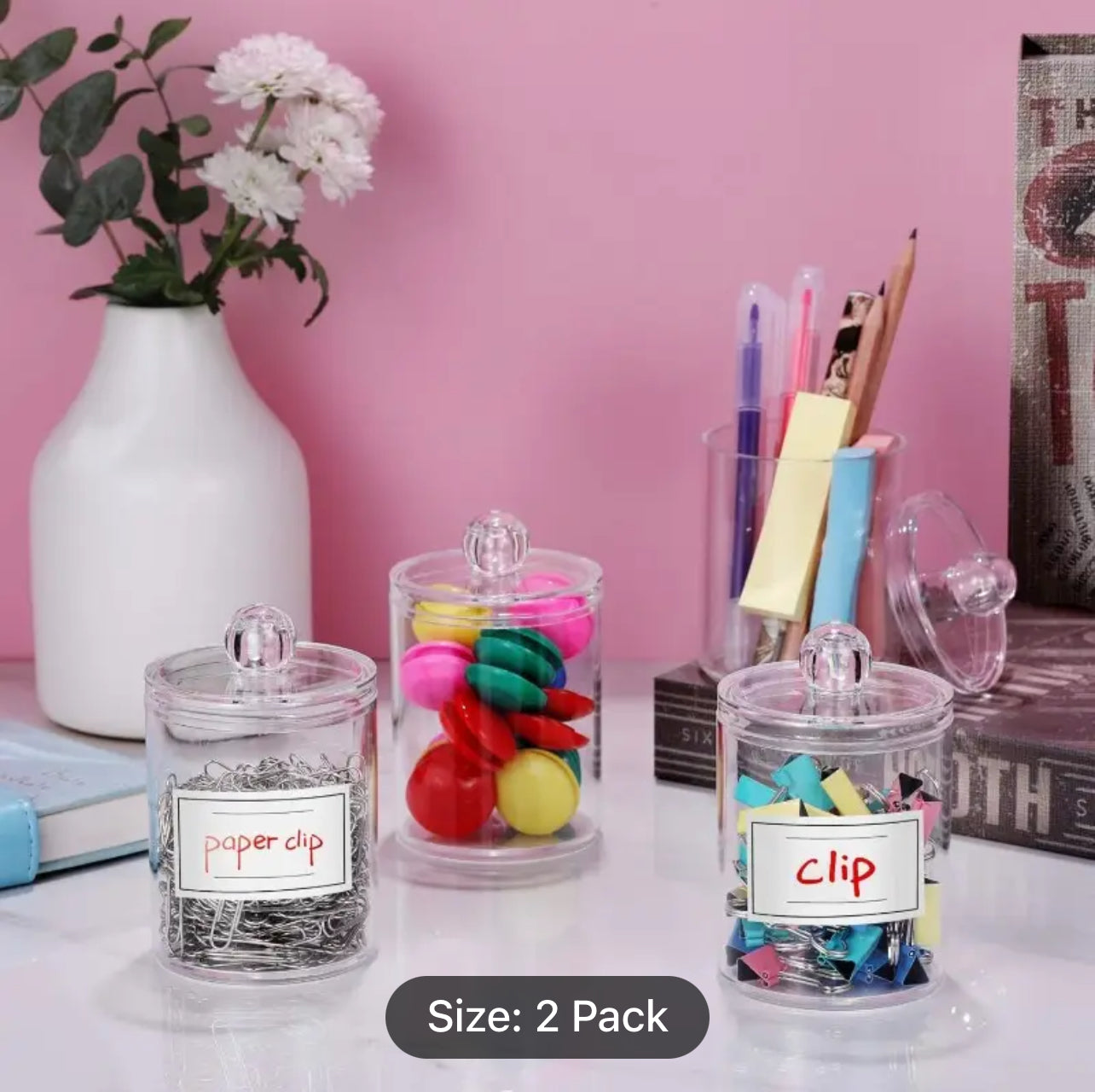 Acrylic Vanity Jar Set